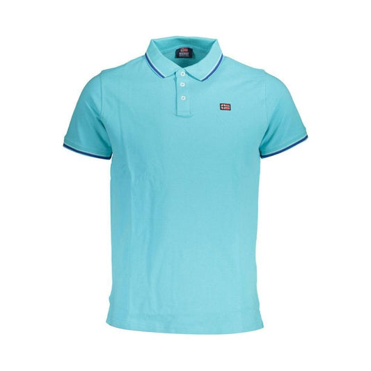 Norway 1963 Light Blue Cotton Men Polo Shirt Norway 1963