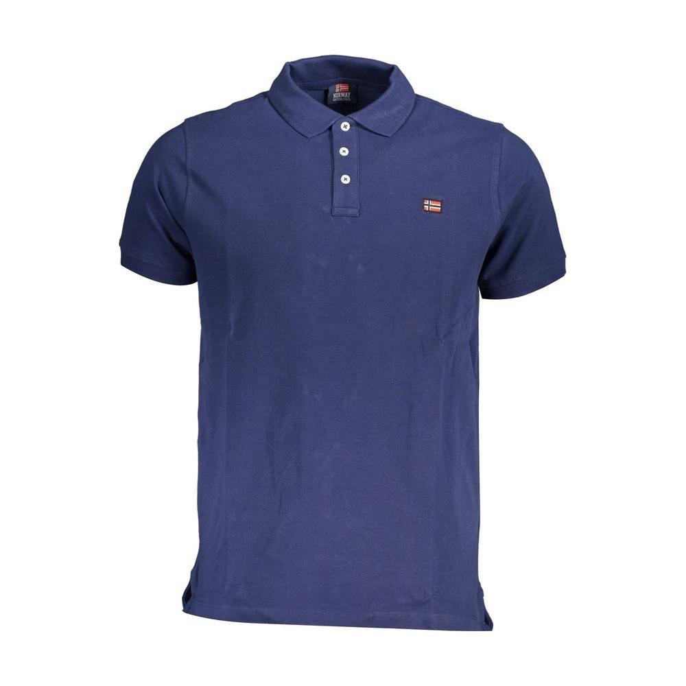 Norway 1963 Blue Cotton Polo Shirt Norway 1963