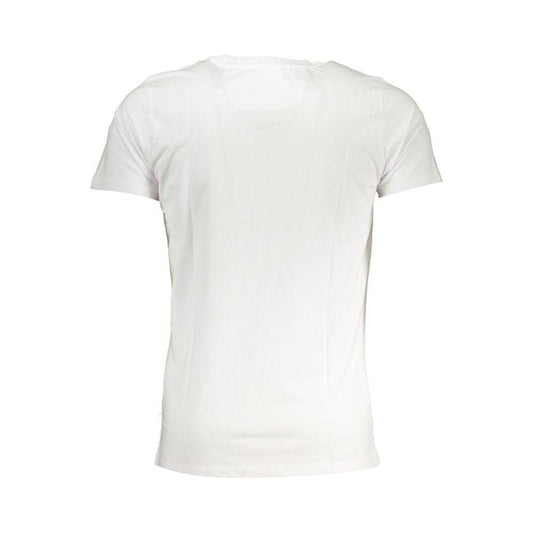 Cavalli Class White Cotton T-Shirt Cavalli Class