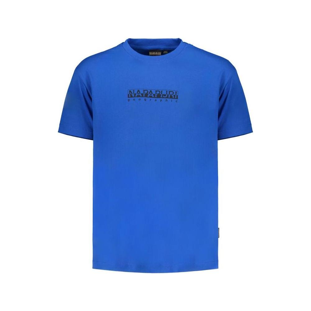 Napapijri Blue Cotton T-Shirt Napapijri