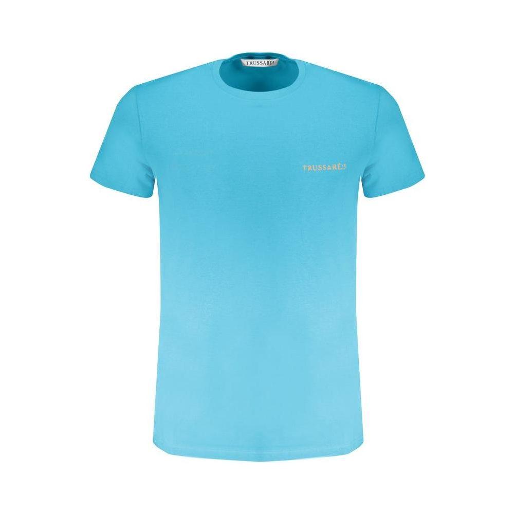 Trussardi Light Blue Cotton T-Shirt Trussardi