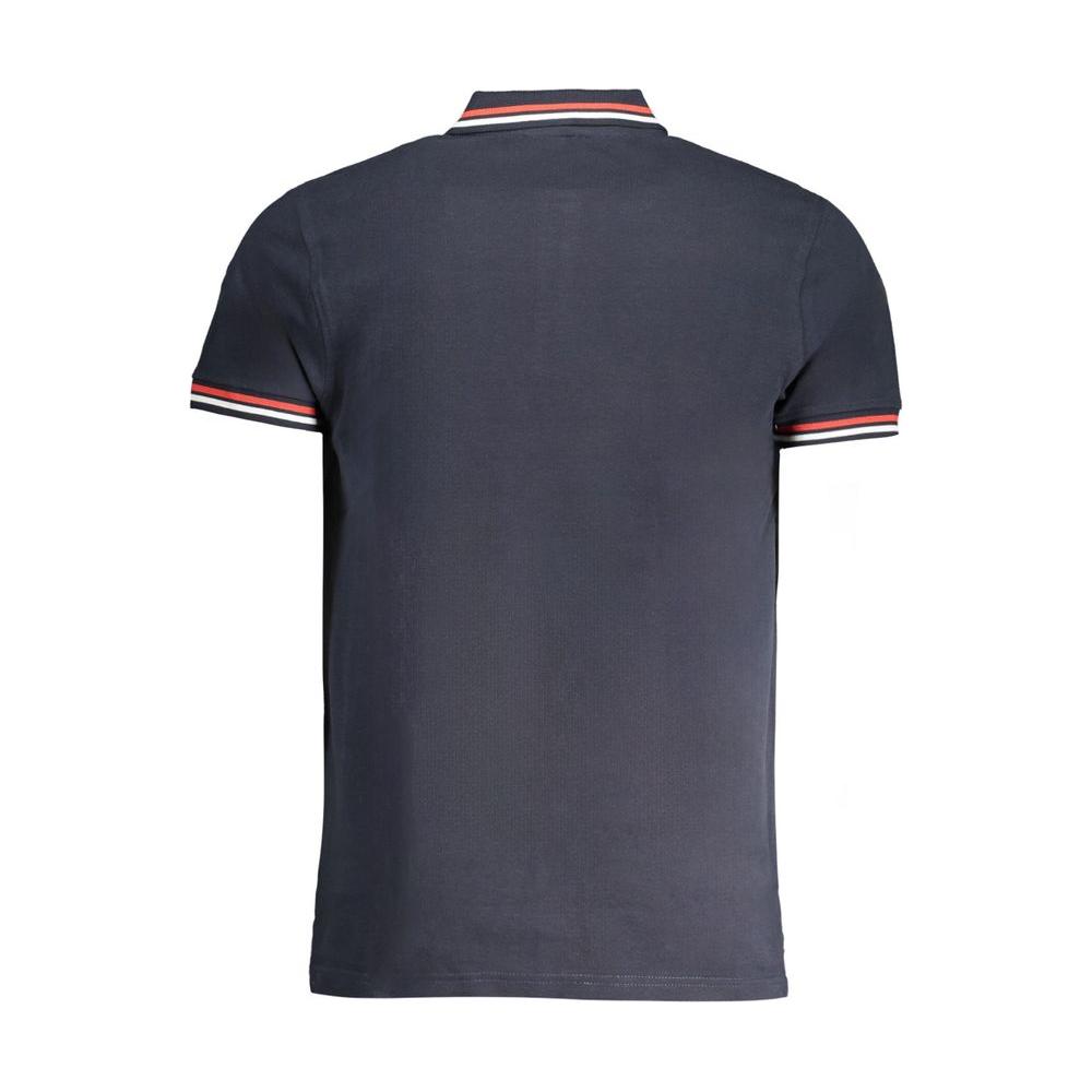 Cavalli Class Blue Cotton Polo Shirt Cavalli Class