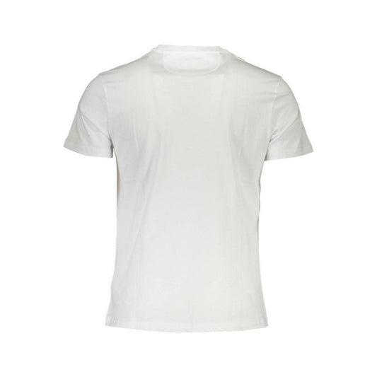 La Martina White Cotton Men T-Shirt La Martina