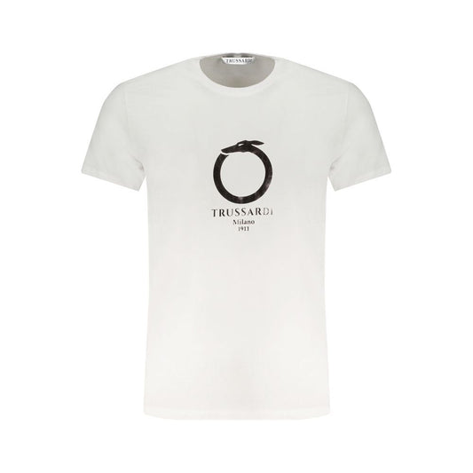 Trussardi White Cotton T-Shirt Trussardi