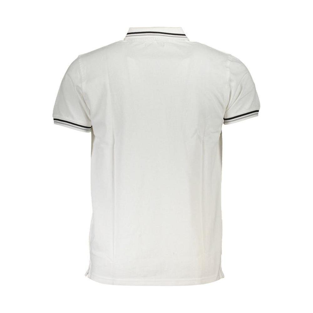 Cavalli Class White Cotton Polo Shirt Cavalli Class