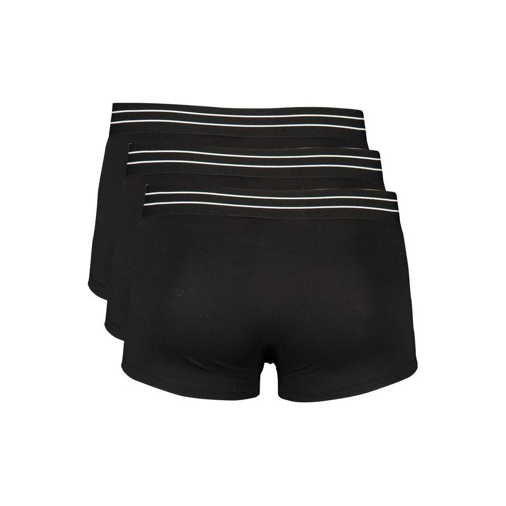 Cavalli Class Black Cotton Underwear Cavalli Class