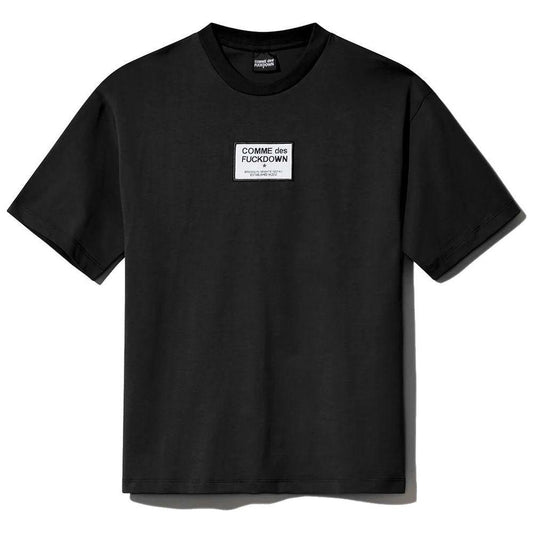 Comme Des Fuckdown Black Cotton T-Shirt Comme Des Fuckdown