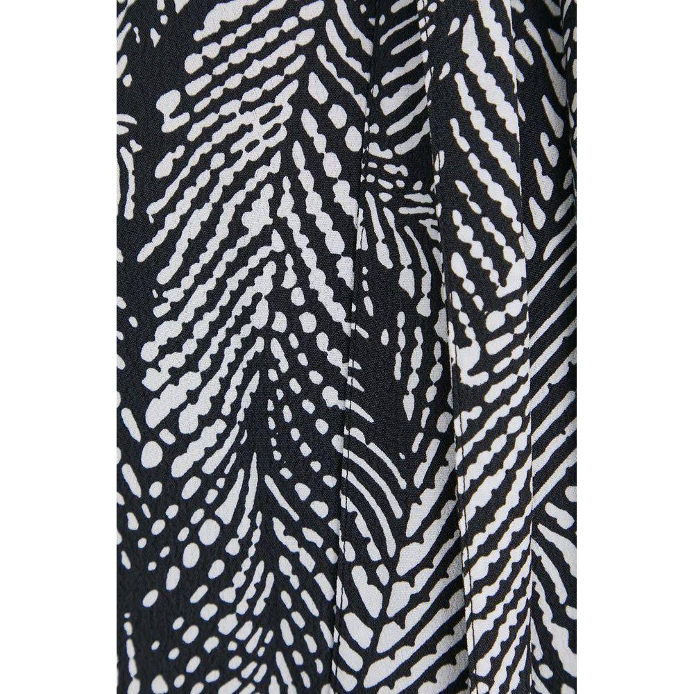 Patrizia Pepe Chic Monochrome Leaf Print Short Dress Patrizia Pepe