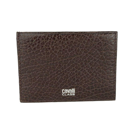 Cavalli Class Chic Calfskin Leather Card Holder Cavalli Class