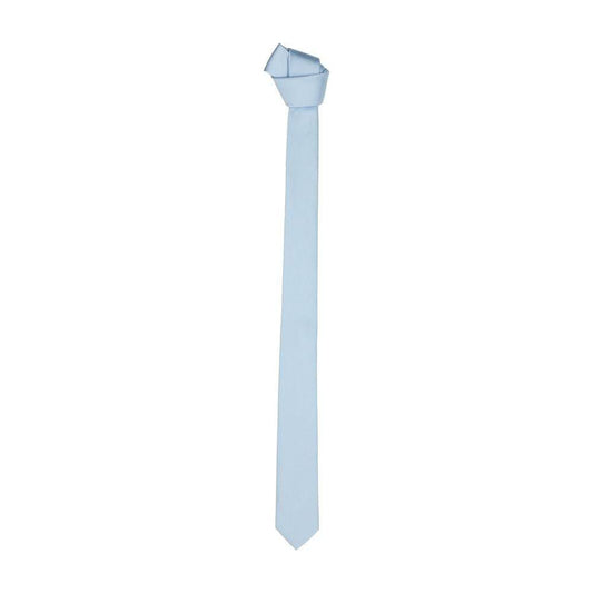 Emilio Romanelli Elegant Silk Sky-Blue Men's Slim Tie Emilio Romanelli