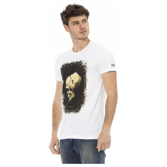 Trussardi Action White Cotton Men's T-Shirt Trussardi Action