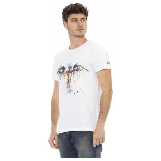 Trussardi Action White Cotton Men T-Shirt Trussardi Action