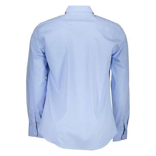 North Sails Light Blue Cotton Men Shirt North Sails