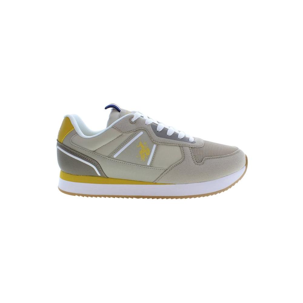 U.S. POLO ASSN. Beige Polyester Men Sneaker U.S. POLO ASSN.