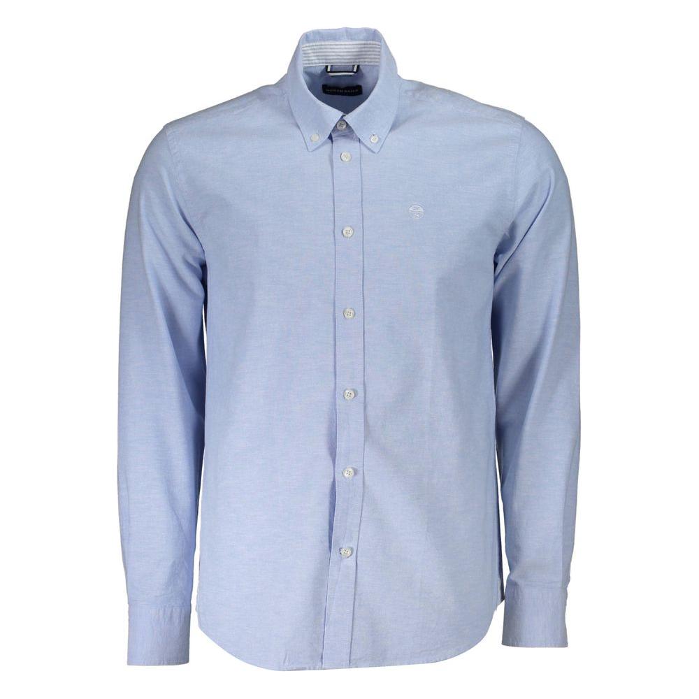 North Sails Light Blue Cotton Men Shirt North Sails