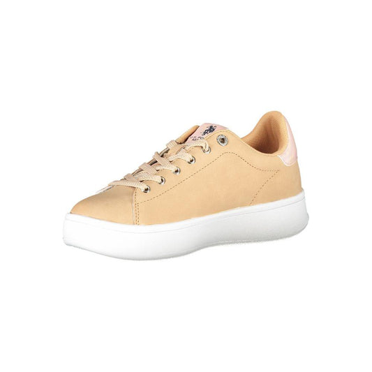 U.S. POLO ASSN. Beige Polyester Women Sneaker U.S. POLO ASSN.