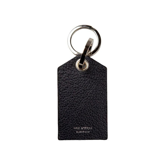 Neil Barrett Blue Leather Men Keychain Neil Barrett