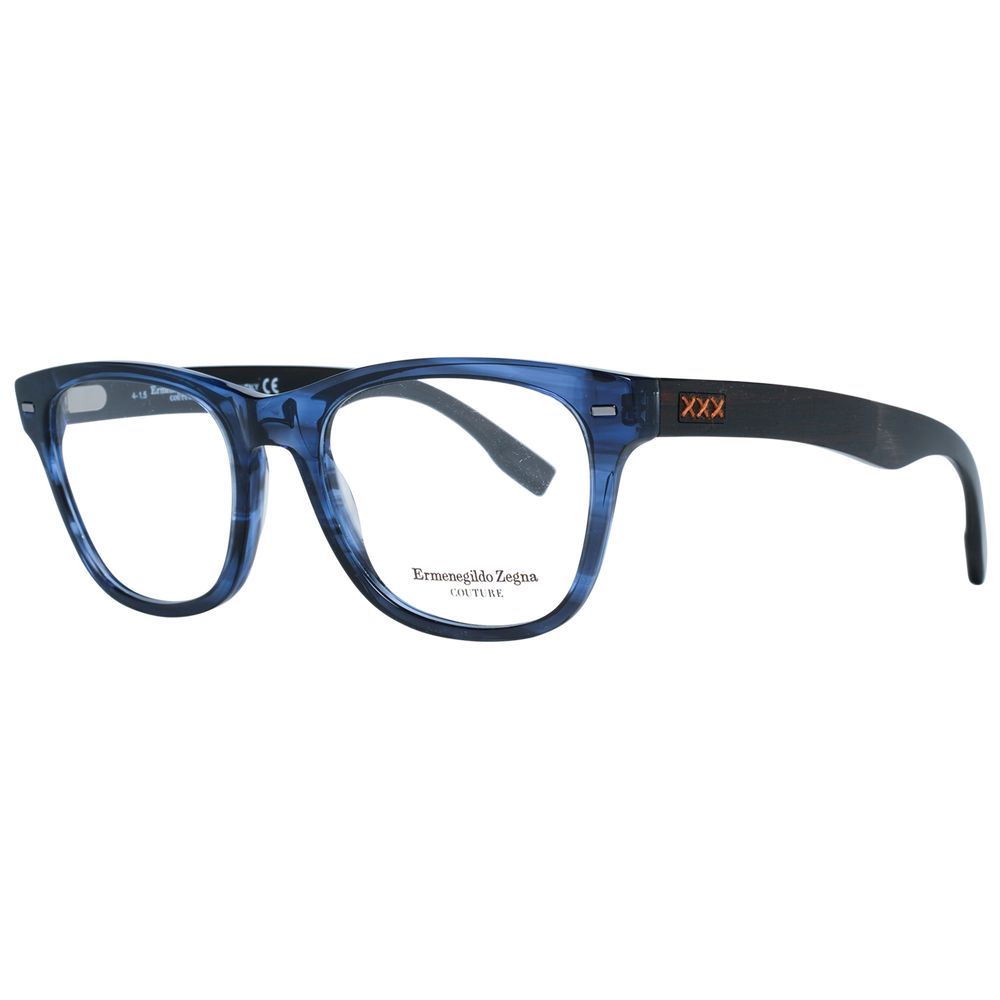 Ermenegildo Zegna Blue Plastic Glasses (Frames) 1728,67345776800,Accessories,Blue,Ermenegildo Zegna,Glasses (Frames) - Glasses and Sunglasses - Accessories,Glasses and Sunglasses - Accessories,Men,New with tags