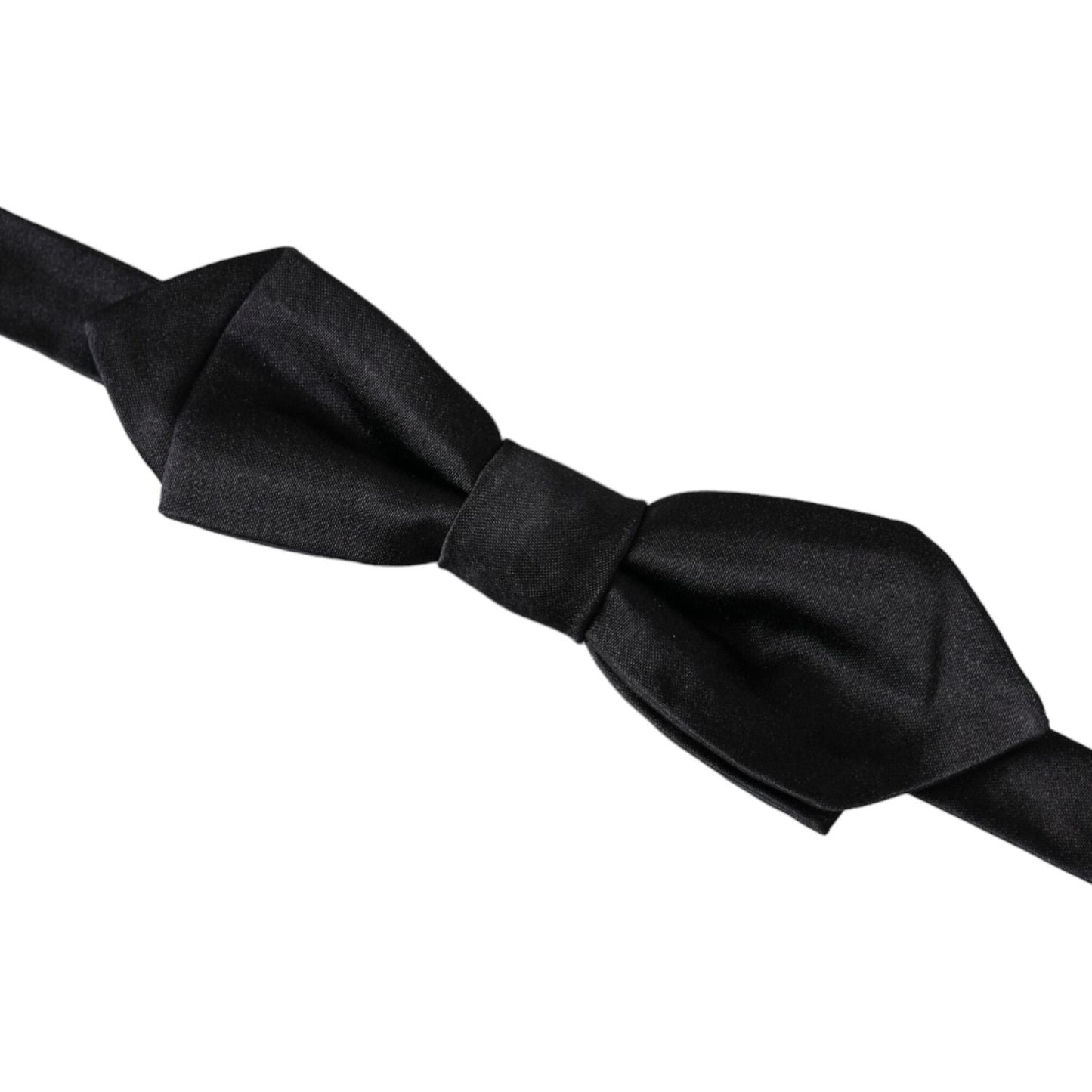 Dolce & Gabbana Black Silk Adjustable Neck Men Bow Tie Dolce & Gabbana