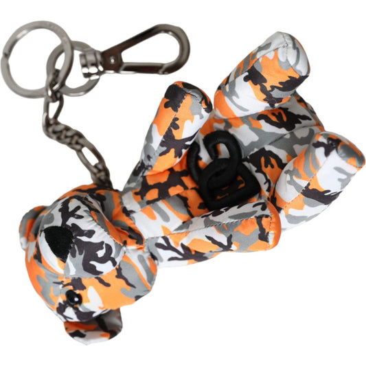 Dolce & Gabbana Multicolor Camouflage Animal Silhouette Keychain Keyring Dolce & Gabbana