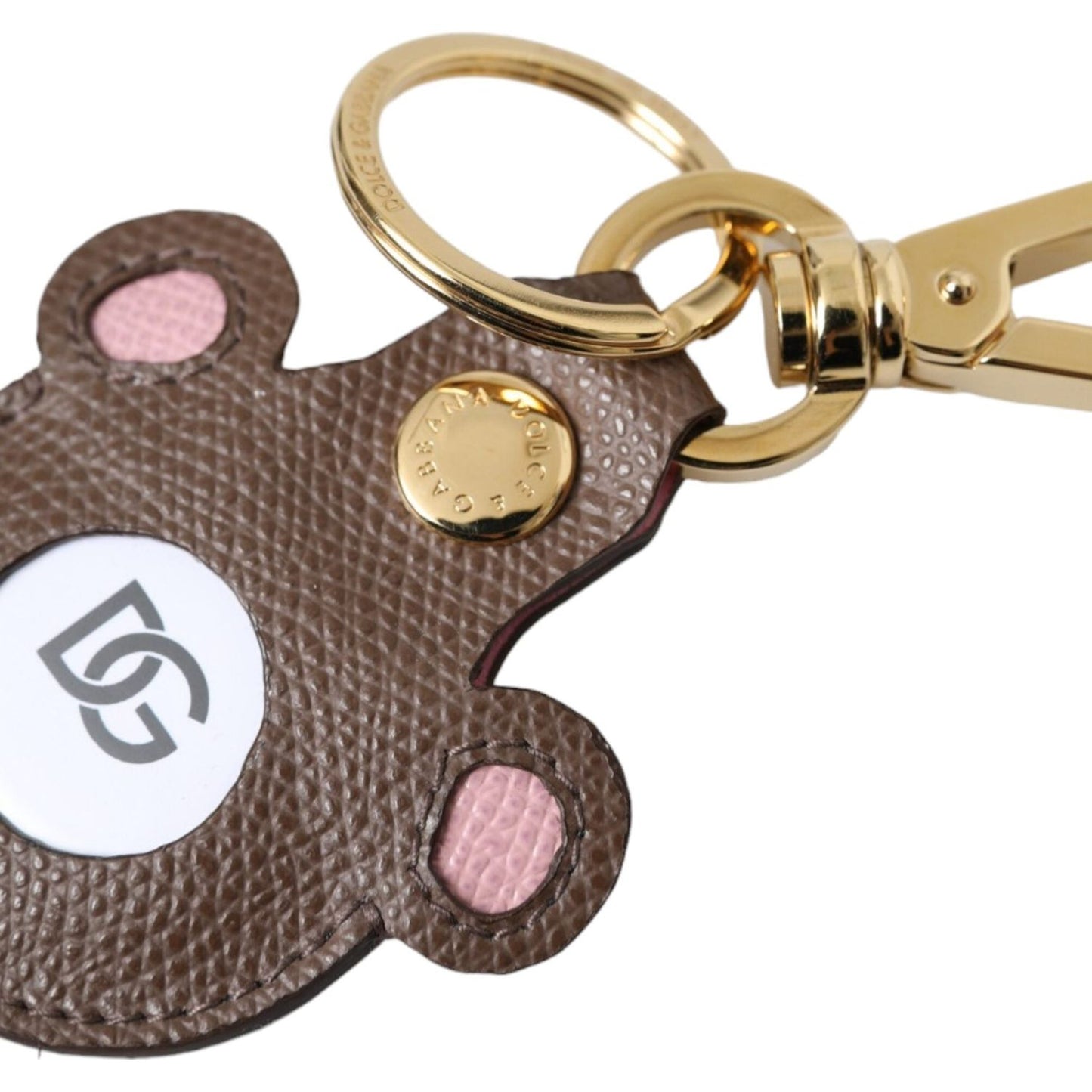 Dolce & Gabbana Multicolor Dauphine Calfskin DG Logo Keyring Keychain Dolce & Gabbana