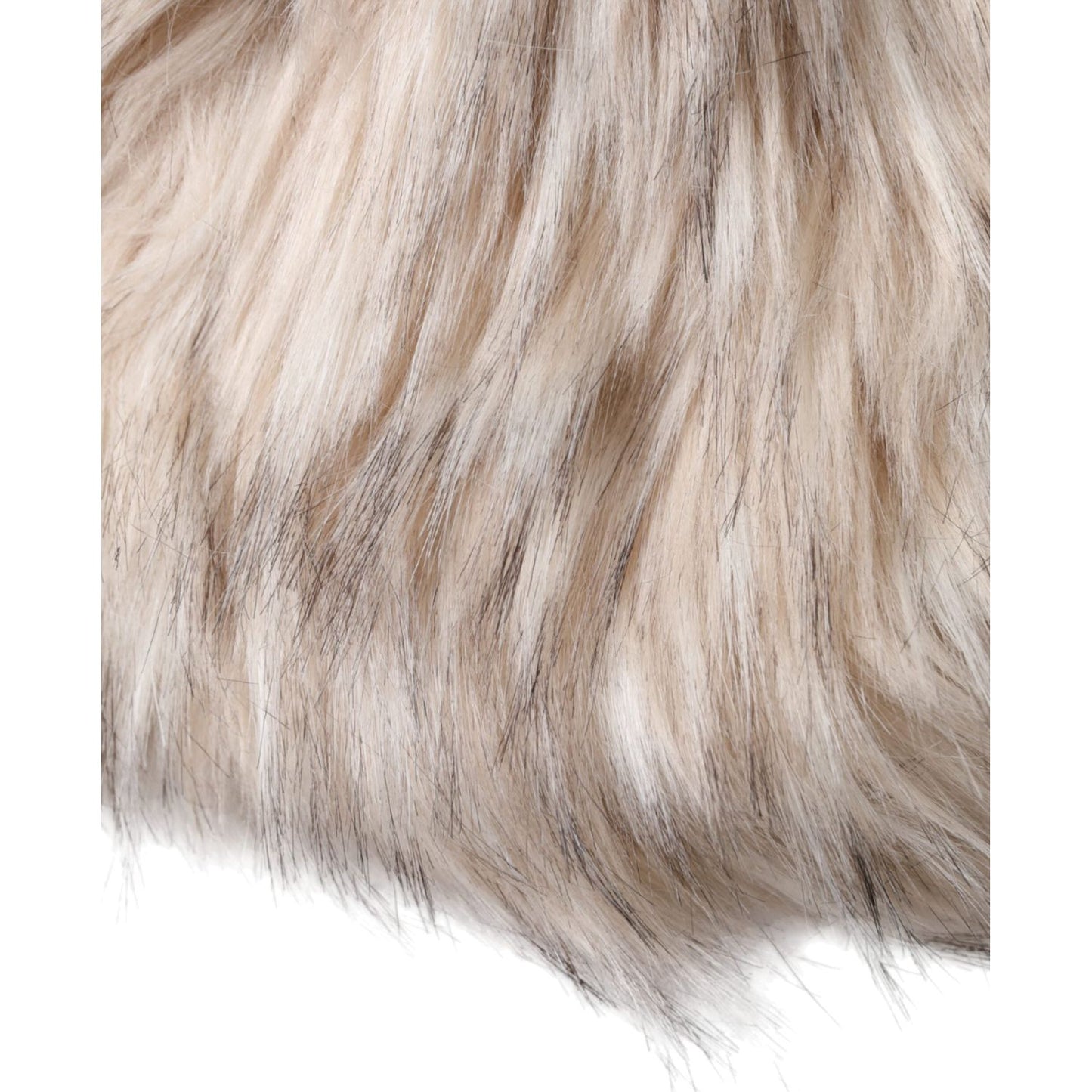 Dolce & Gabbana Beige Acrylic Fur Women Bucket Hat Dolce & Gabbana