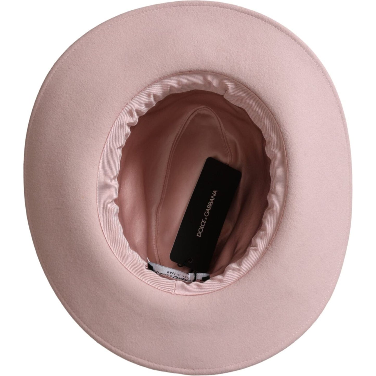 Dolce & Gabbana Pink Rabbit Fedora Trilby Women Hat Dolce & Gabbana