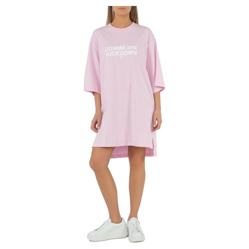 Comme Des Fuckdown Pink Cotton Dress Comme Des Fuckdown