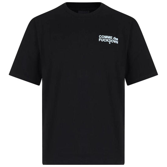 Comme Des Fuckdown Black Cotton T-Shirt Comme Des Fuckdown