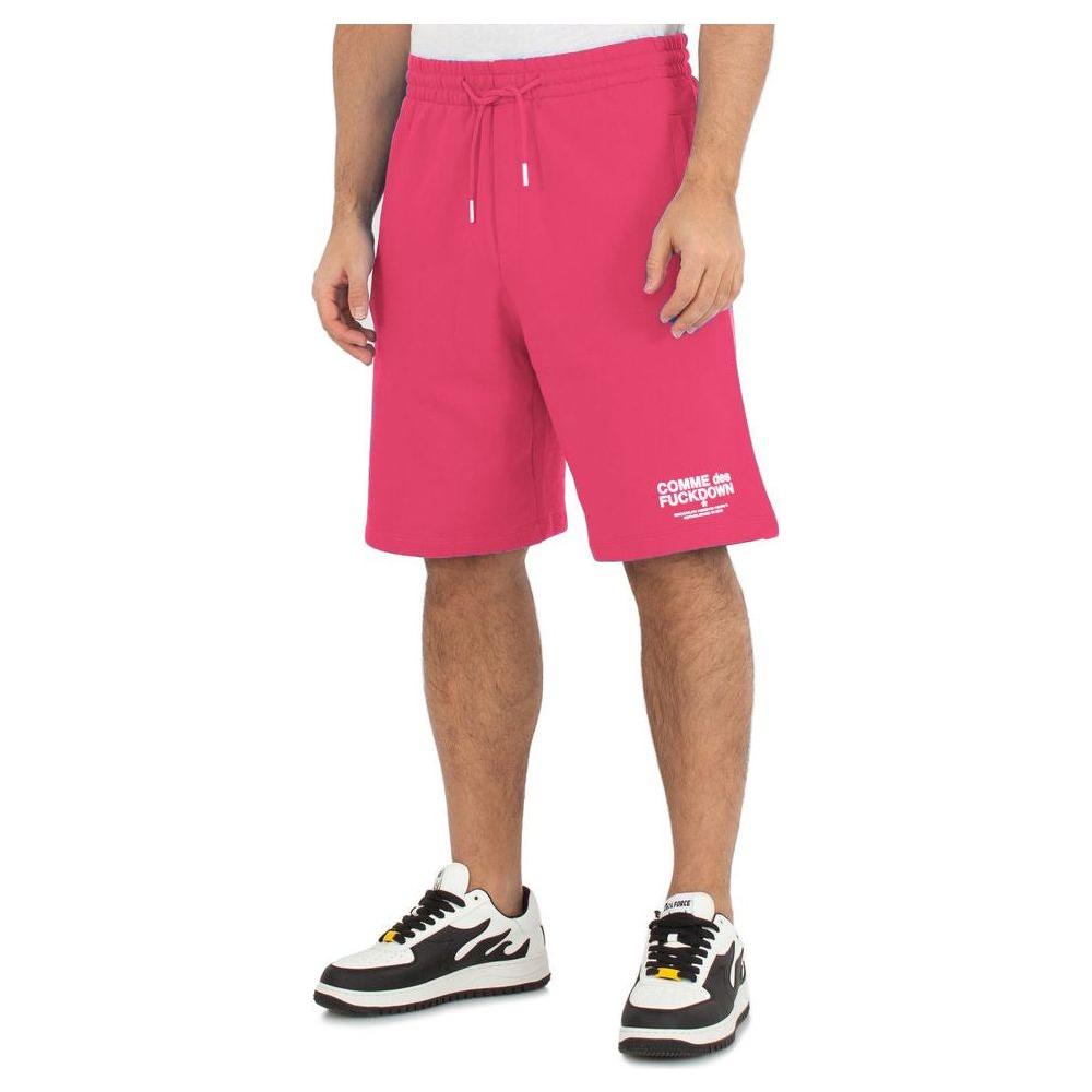 Comme Des Fuckdown Pink Cotton Short Comme Des Fuckdown