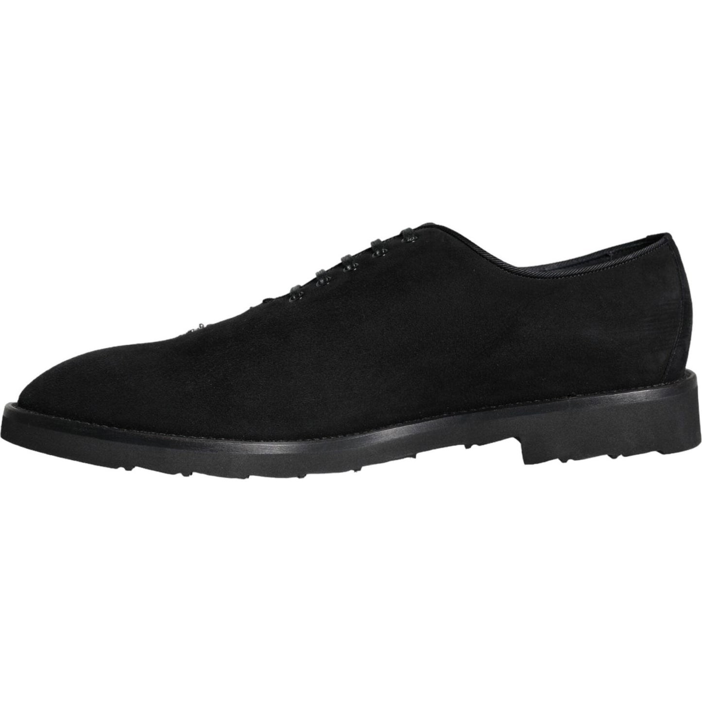 Dolce & Gabbana Black Suede Sicilia Lace Up Formal Shoes Dolce & Gabbana