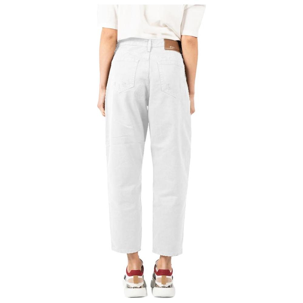 PINKO White Cotton Jeans & Pant PINKO