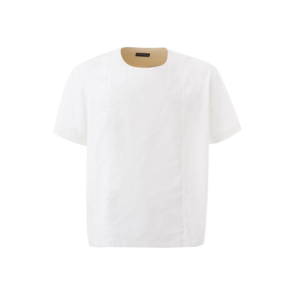 Emporio Armani White Cotton Sweater Emporio Armani