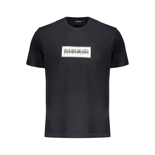 Napapijri Black Cotton T-Shirt Napapijri