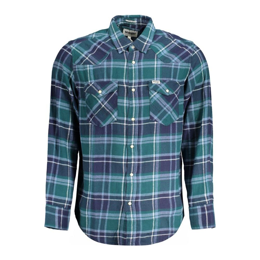 Wrangler Green Cotton Shirt Wrangler