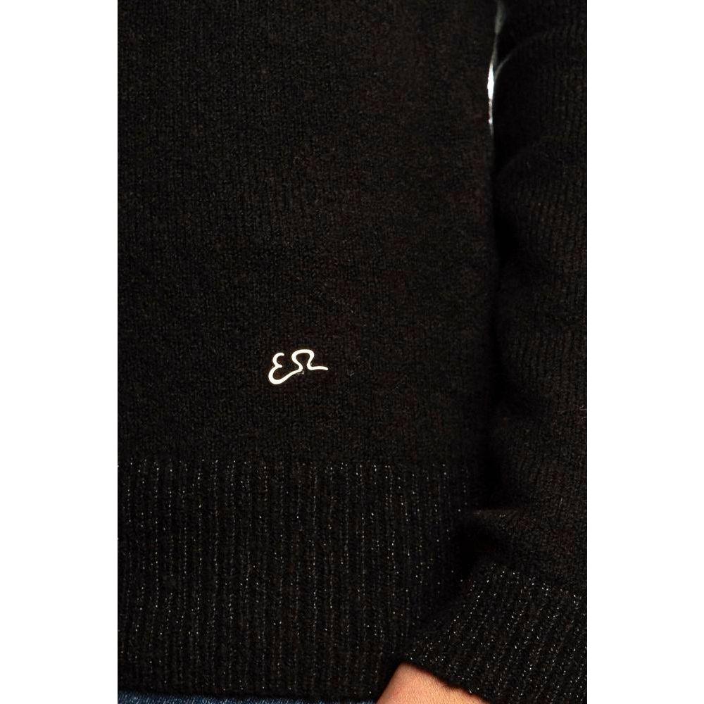 Yes Zee Black Viscose Sweater Yes Zee