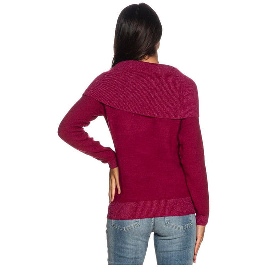 Yes Zee Fuchsia Viscose Sweater Yes Zee