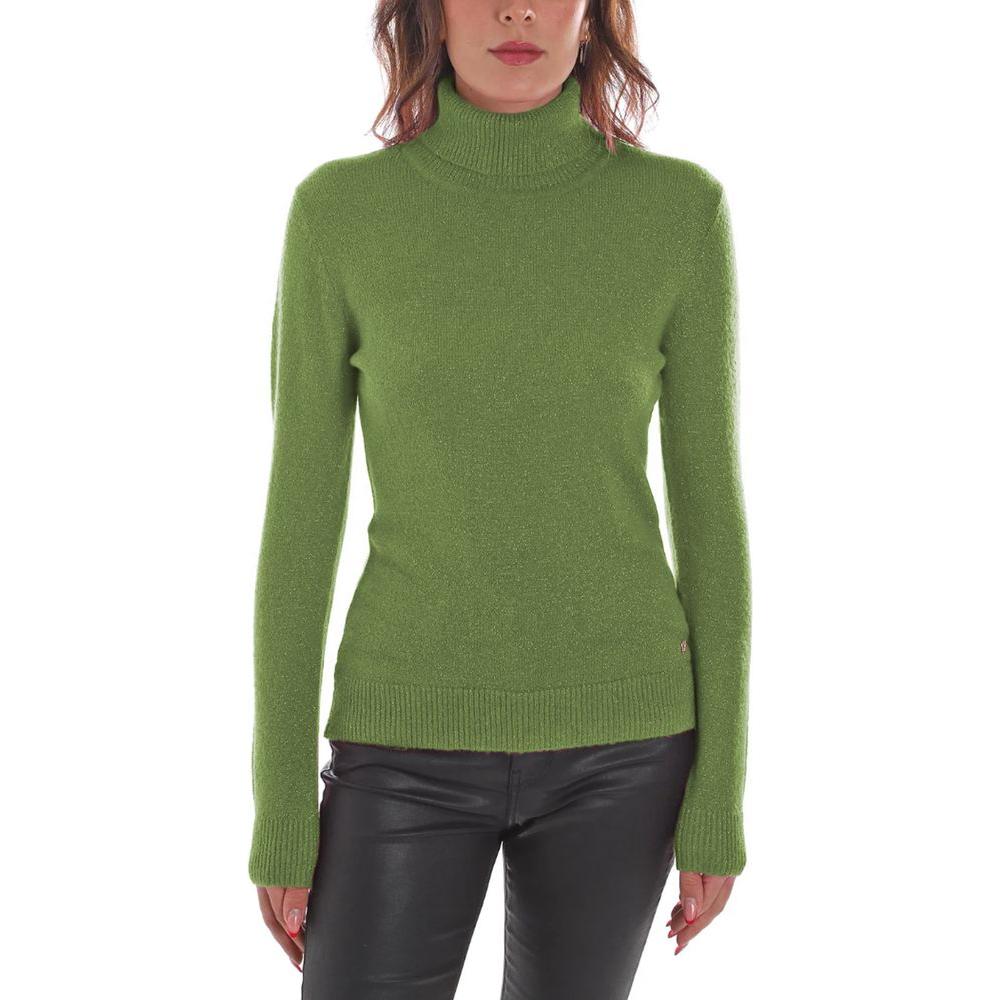 Yes Zee Green Viscose Sweater Yes Zee