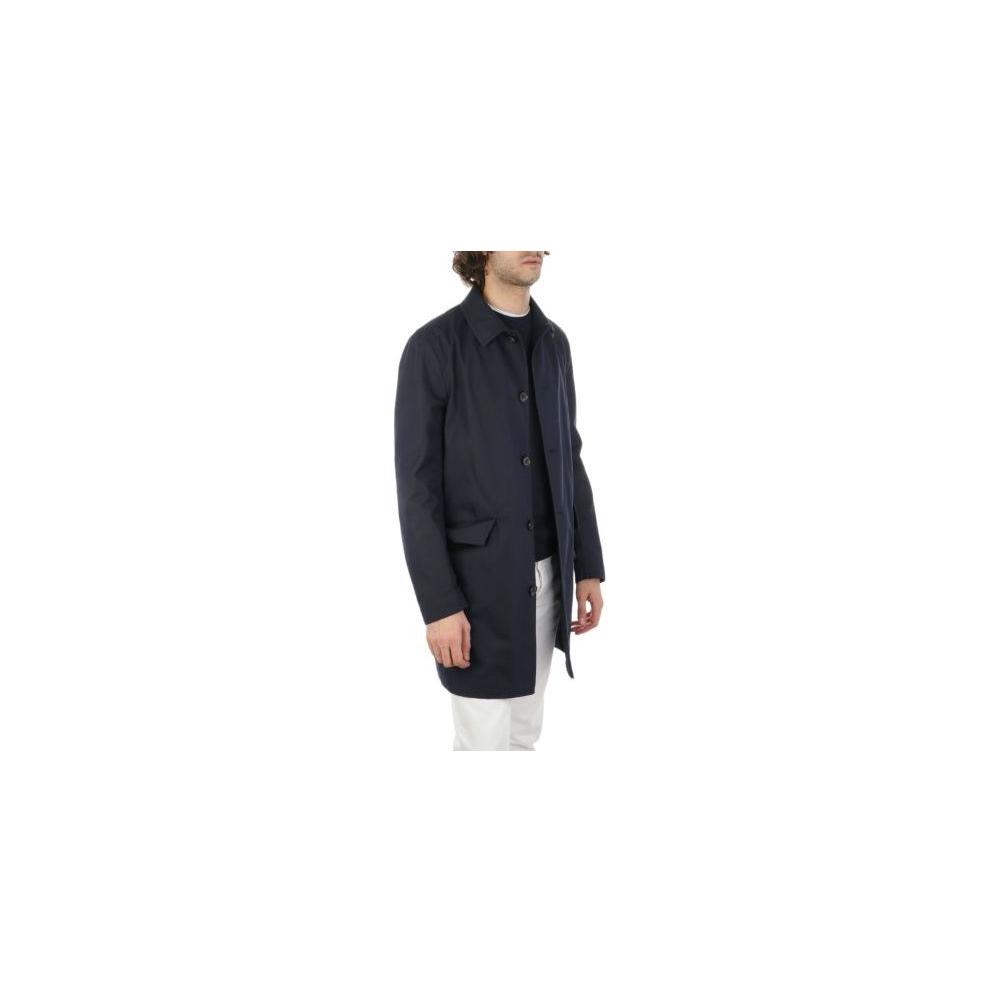 Aquascutum Blue Cotton Jacket Aquascutum