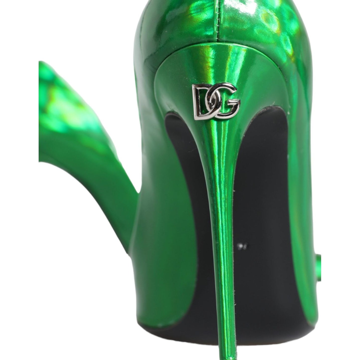 Dolce & Gabbana Green Patent Leather High Heels Pumps Shoes Dolce & Gabbana