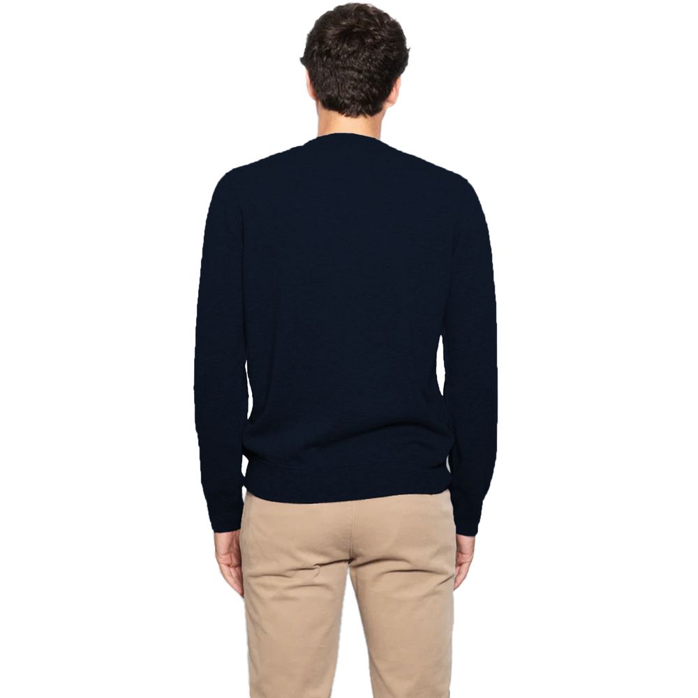 Alpha Studio Blue Wool Vergine Sweater Alpha Studio