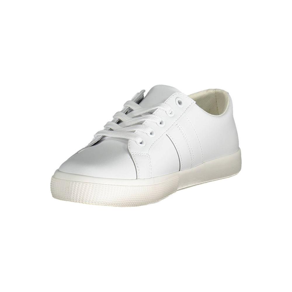 Ralph Lauren White Polyester Sneaker Ralph Lauren