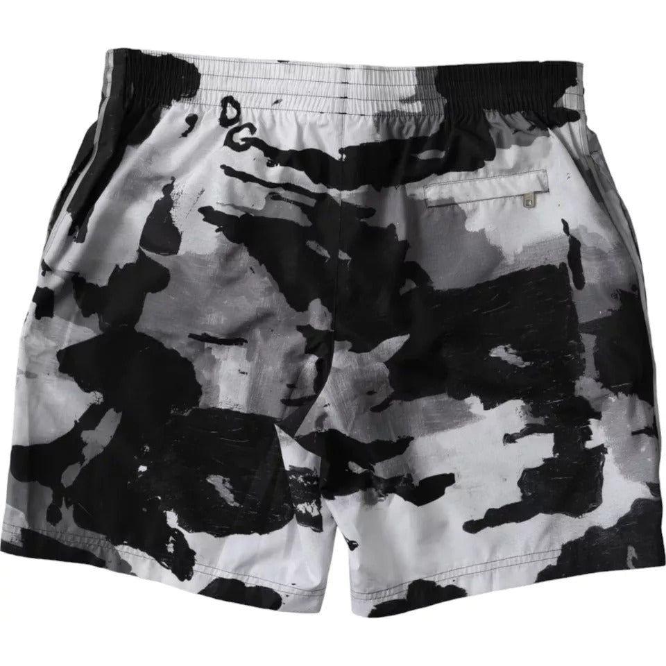 Dolce & Gabbana Multicolor Camouflage DG Logo Beachwear Shorts Swimwear Dolce & Gabbana