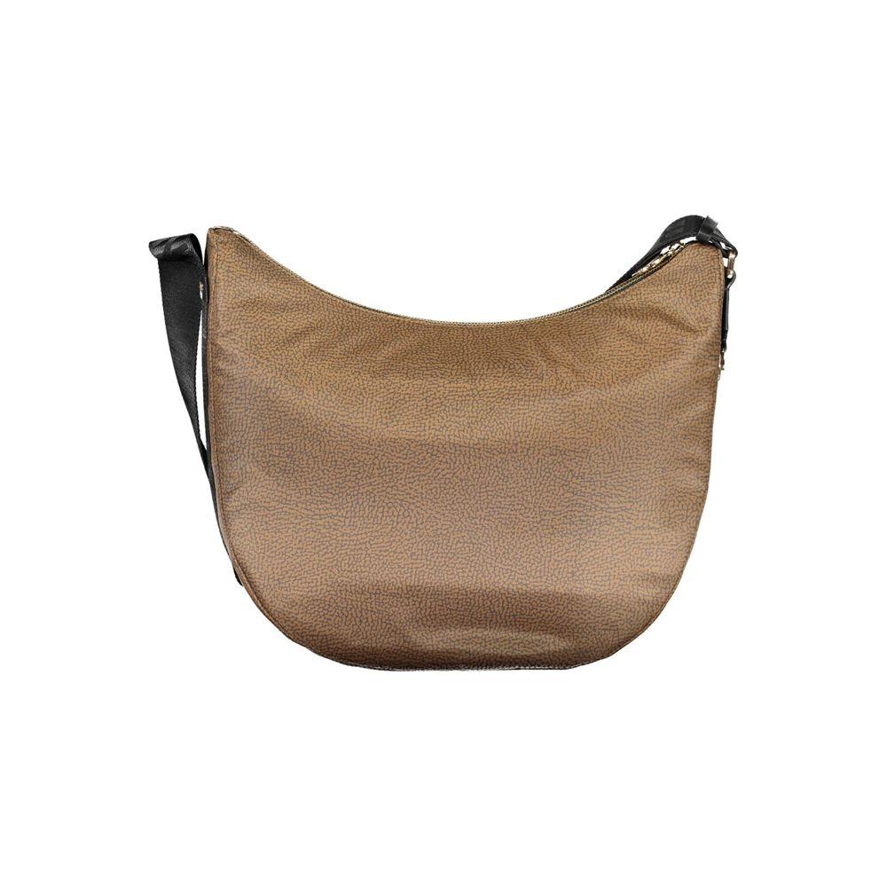 Borbonese Brown Polyester Handbag Borbonese