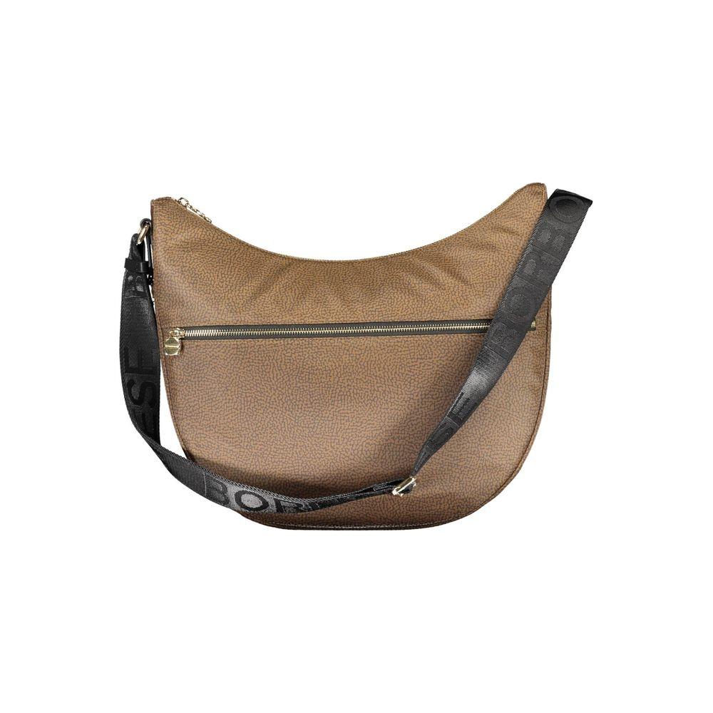 Borbonese Brown Polyester Handbag Borbonese