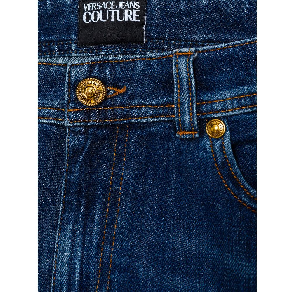 Versace Jeans Blue Cotton Jeans & Pant Versace Jeans