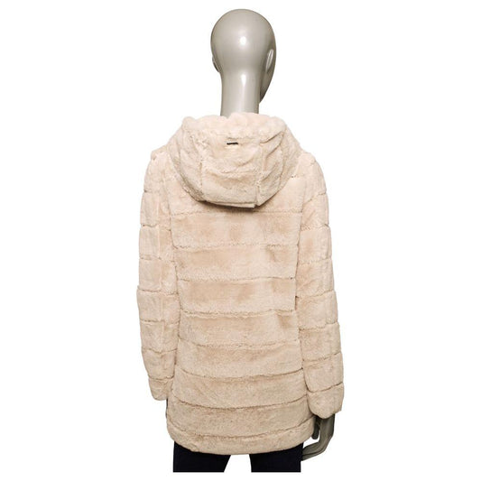 Baldinini Trend Beige Polyester Women Jacket Baldinini Trend