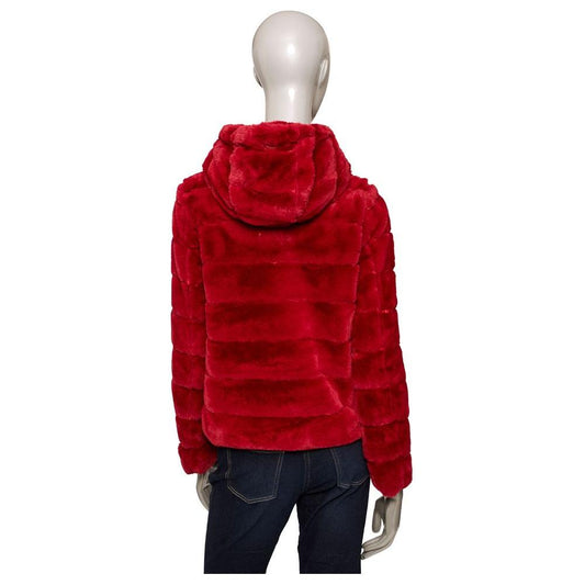 Baldinini Trend Red Polyester Women Jacket Baldinini Trend