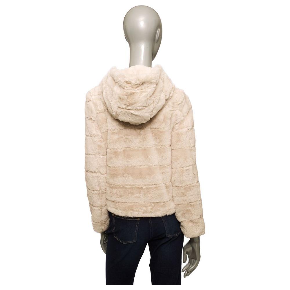 Baldinini Trend Beige Polyester Women Jacket Baldinini Trend