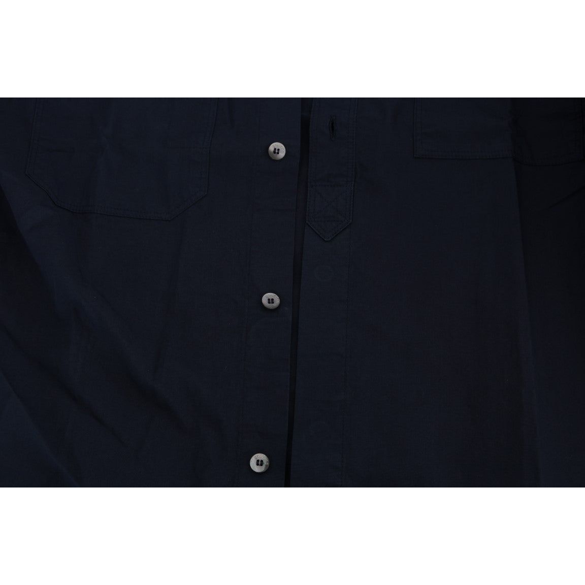 John Galliano Elegant Blue Cotton Casual Shirt John Galliano